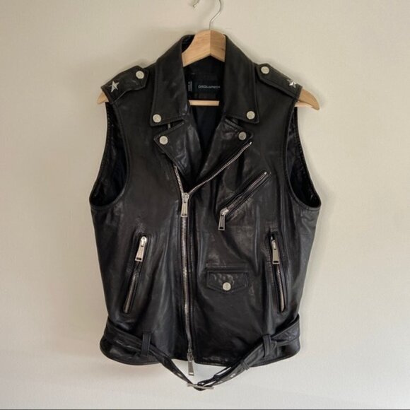 Dsquared2 RARE BORN IN 1964 STUDDED LEATHER JACKET - Picture 5 of 15